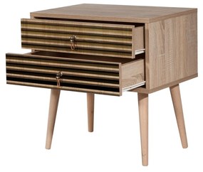 Nočný stolík Sopatu 6 (dub sonoma). Vlastná spoľahlivá doprava až k Vám domov. 1094411