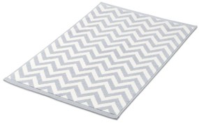 Predložka pred sprchovací kút, sivo-biela