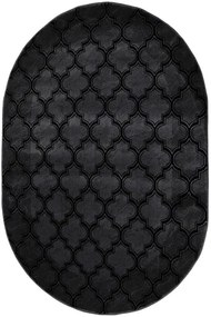 Koberec ROXY 8359C BLACK ovál