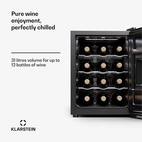 Silent Vino 12 Uno, chladnička na víno, 31 l / 12 fliaš, 5-18 °C, dotykové