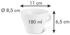 Tescoma Porcelánová šálka na cappuccino All FitOne Slim 180 ml