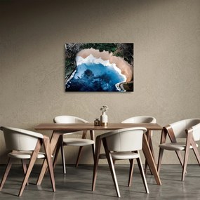 Sklenený obraz pláže Nusa Penida, Indonézia (70x50 cm)