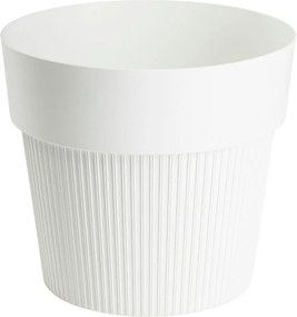 PLASTOVÝ KVETINÁČ SILVA LINE 16X14 CM KRÉMOVÁ