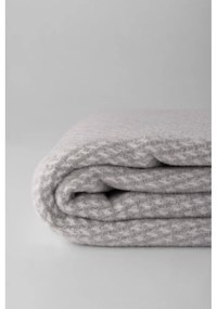 Svetlosivý pléd s podielom bavlny Euromant Ruby, 140 × 180 cm