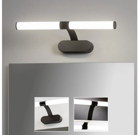 Brilagi - LED Kúpeľňové osvetlenie zrkadla TUBEO LED/6W/230V 40 cm IP44 čierna BG2212