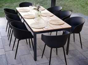 Záhradný jedálenský set Milano + 8x stolička Rikke