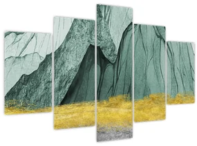 Obraz - Smaragdové hory N⁰3 (150x105 cm)