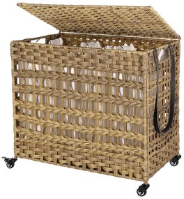 Ratanový kôš na bielizeň, kôš na prádlo, prírodný