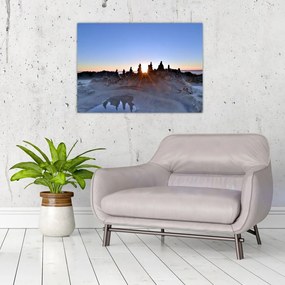 Sklenený obraz piesočné scenérie (70x50 cm)