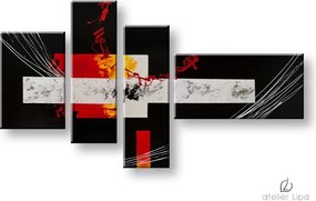 Autorská reprodukcia na plátne ABSTRAKT XOBDO098D4