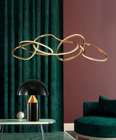 Toolight Toolight, LED stropné svietidlo 60W APP1054-CP, zlatá, OSW-08882