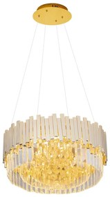 MAXLIGHT P0368 - Luster na lanku TREND 8xE14/40W/230V pr. 45 cm zlatá