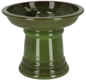Esschert Design Napájadlo pre vtáky na nohe Max, 22,3x28,8 cm, terakota, zelená
