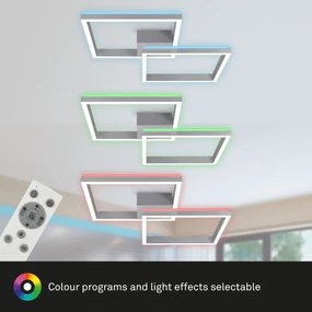 Brilo - LED RGBW Stmievateľný prisadený luster FRAME 2xLED/17W/230V 2700-6500K+ DO