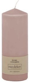 Púdrovoružová sviečka Eco candles by Ego dekor Top, doba horenia 50 h