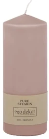 Púdrovoružová sviečka Eco candles by Ego dekor Top, doba horenia 50 h