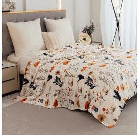 Mikroplyšová baránková deka PAPAVA, krémová Rozmer: 200 x 220 cm