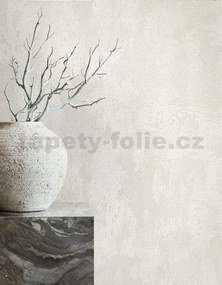 Vliesové tapety na stenu City Glow 34272, rozmer 10,05 m x 0,53 m, benátsky štuk biela, A.S.Création