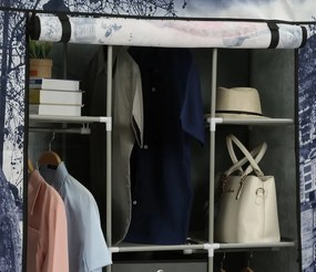 Látková skriňa Telefónna búdka