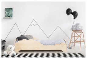 Detská posteľ z borovicového dreva Adeko BOX 9, 80 × 200 cm