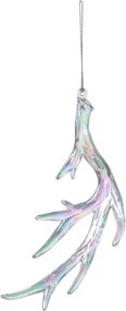 Strieborná vianočná ozdoba parožia - 18*2*8 cm