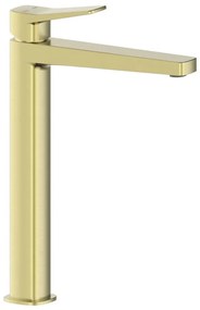 KFA Armatura 4522-712-31 - Umývadlová batéria + vypúšťací ventil MALAGA 30,3 cm kartáčované zlato