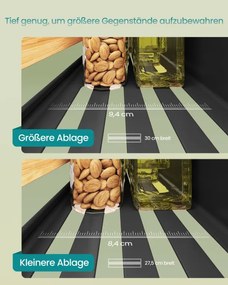 Sada kuchynských políc KCS062BH01 (4 ks)