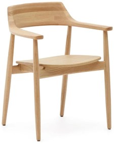 Jedálenská stolička z dubového dreva v prírodnej farbe Fondes – Kave Home