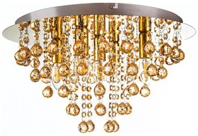 Globo 63040545 - Stropné svietidlo LONDON 5xE14/40W/230V pr. 46 cm zlatá