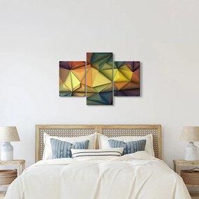 Obraz - Polygonálna 3D abstrakcia (90x60 cm)