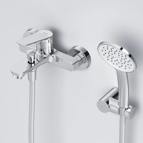 Vaňová a sprchová batéria AM.PM Hit FTA15000 s ručnou sprchou, chróm