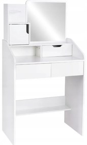 Kozmetický toaletný stolík so zrkadlom a zásuvkami