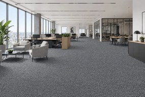 Condor Carpets, Koberec metráž Extreme 77, na mieru, šíře 5m, šedá, ab (mriežka), chodba / predsieň