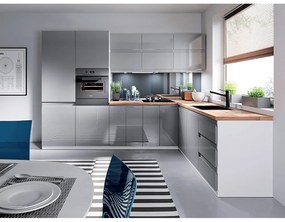 Dolná kuchynská skrinka D601F Aurellia (biela + sivý lesk) (P). Vlastná spoľahlivá doprava až k Vám domov. 1015828