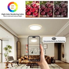 Brilagi - LED Kúpeľňové svietidlo ULTRA SLIM LED/24W/230V pr. 42 cm biela IP54