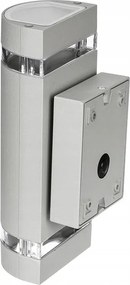 LEDLUX LED vonkajšie strieborné - 2 x GU10 - 230V - BRG2464