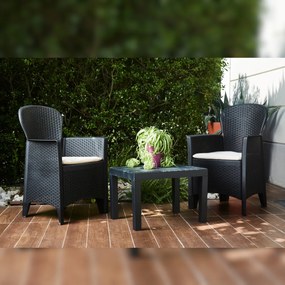 I.P.A.E-Progarden Záhradný set AKITA, 3-dielny, antracitová
