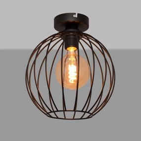 Prisadený luster MERCURE 1xE27/15W/230V pr. 24 cm čierna