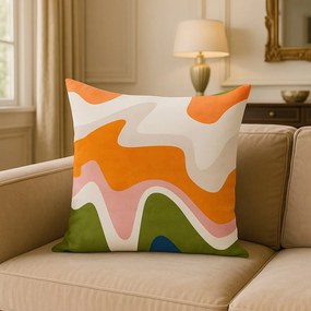 Obliečka na vankúš 43x43 cm Squiggly Orange – Mila Home