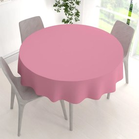 Biante Dekoračný okrúhly obrus Rongo RG-027 Ružový Ø 130 cm