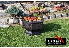 Cattara 13008 Ohnisko s poklopom Hexagon, 60,5 x 70 x 62,5 cm