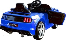 LEAN CARS Elektrické športové autíčko BBH-718A, LED, MP3, diaľkové ovládanie, modré