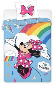 Detské obliečky Minnie Rainbow 140x200/70x90 cm