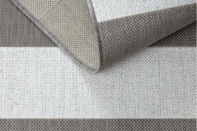 Koberec FLAT SISAL 48644686 Pruhy bielo béžový