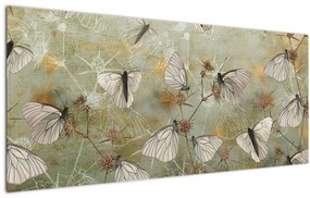 Obraz - Vintage motýle (120x50 cm)