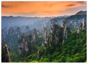Obraz - Národný lesný park Zhangjiajie (70x50 cm)