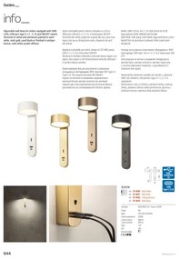 Redo 01-4641 - LED nástenné svietidlo SADES LED/6W/230V CRI 90 USB zlatá