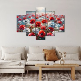 Obraz - Pole vlčích makov (150x105 cm)