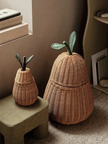 Ferm Living Prútený košík s vekom Pear