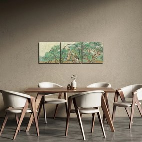Obraz - Vincent van Gogh, The Olive Orchard, reprodukcia (s hodinami) (90x30 cm)